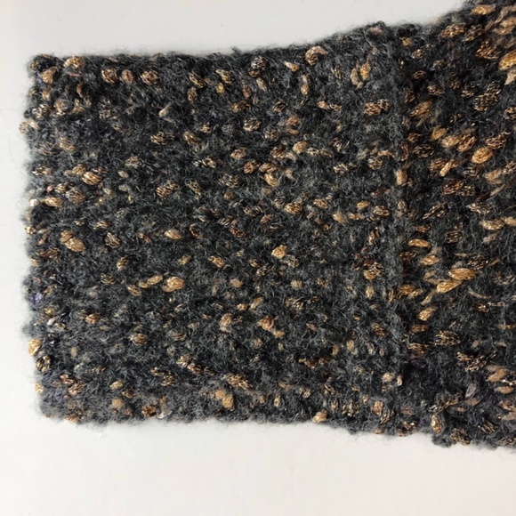 NWOT, Metallic Ella Moss Back Buttoned, Dolman Sleeve Sweater - Picture 3 of 11